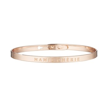 'MAMIE CHERIE' bracelet jonc rosé à message
