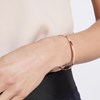 'SUPER MAMIE' Jonc rosé bracelet à message - vue V2