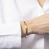 'JE T'AIME MAMAN' Jonc doré bracelet à message - vue V3