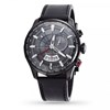 Montre Homme Foxter Avalone bracelet cuir noir, boitier PVD noir et fond noir - FR6041C1BC1 - vue V1