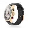 Montre Homme Foxter Avalone bracelet cuir noir, Boîtier Acier PVD Rose et fond gris - FR6043C1BC1 - vue V3