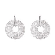 Boucles d'oreilles argent et oxydes de zirconium 'Hypnôse Envoutante'