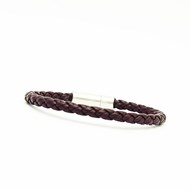 Bracelet Cuir Tresse Ronde Pour Homme Scott