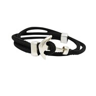 Bracelet ancre marine corde homme