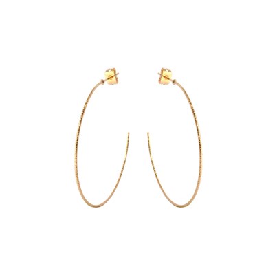 Créoles dorées Disco - vue V1