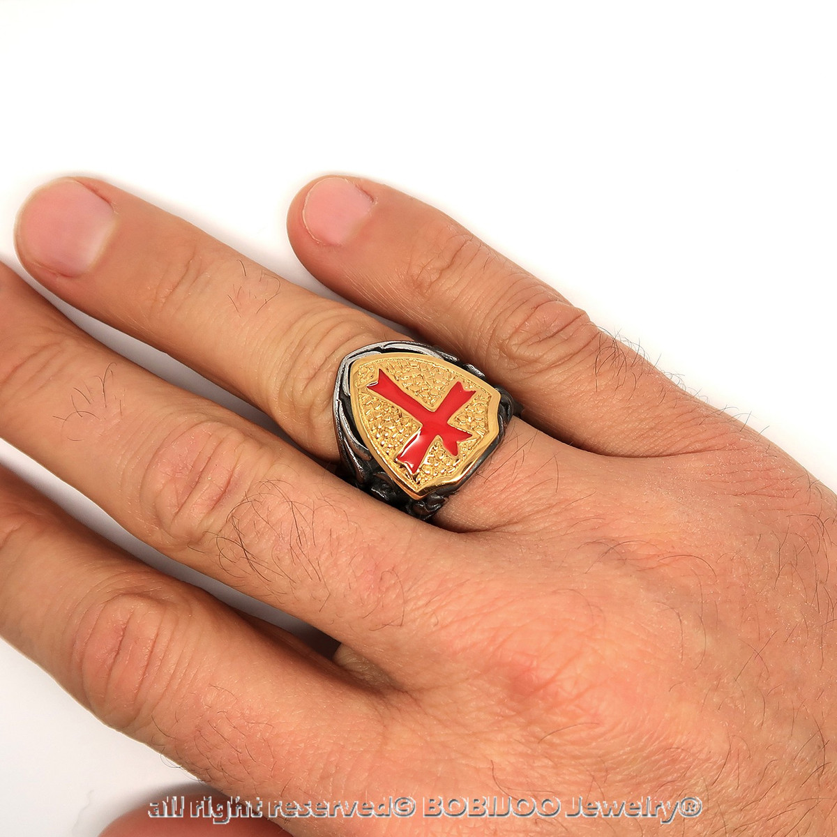 Bague Templier Véritable Argent Massif Jewelry Pendentif