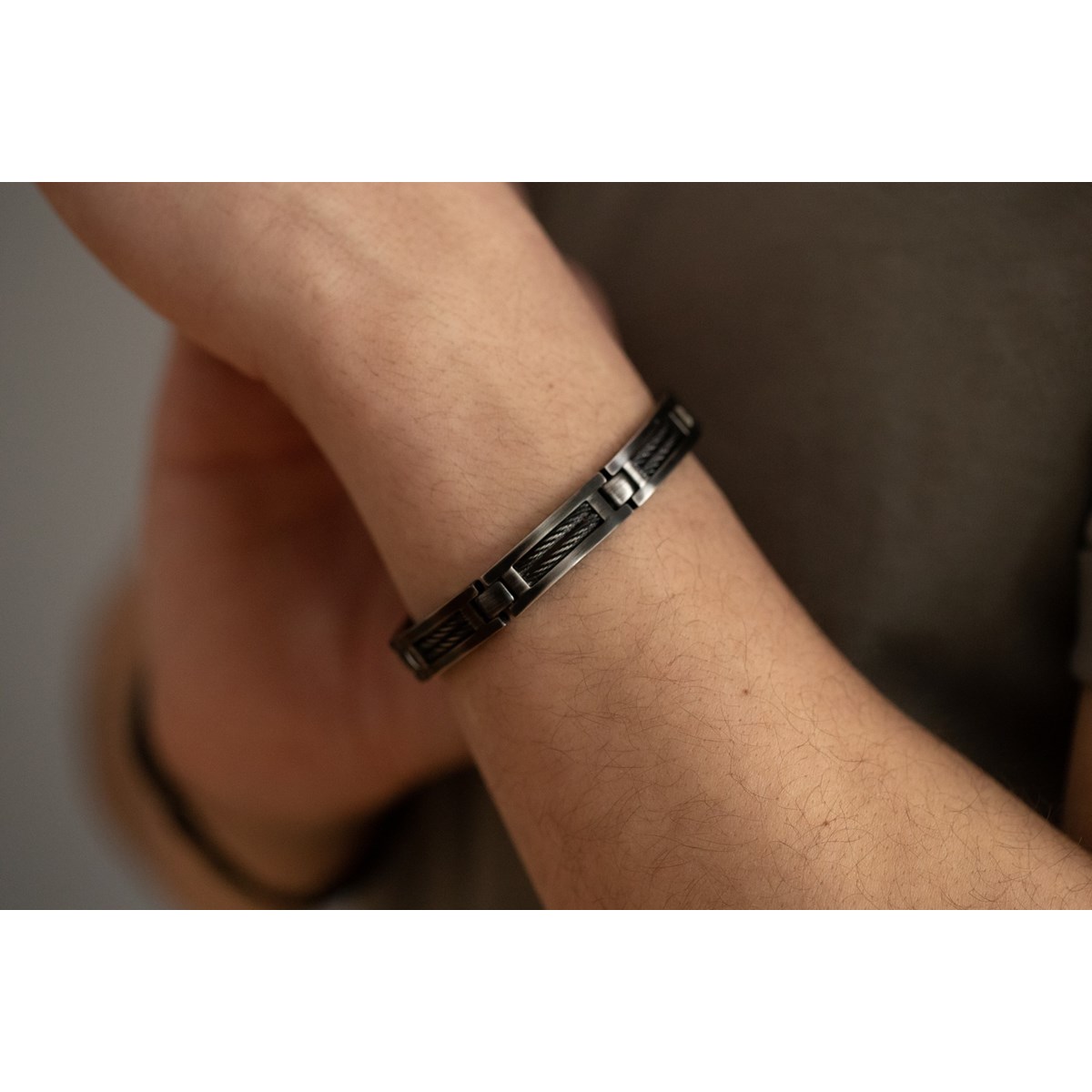 Bracelet souple Sohan en PVD - vue 2