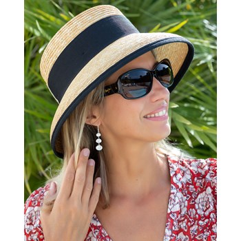 Natuurlijke witte parelmoer oorbellen - Ovale vorm & Sterling zilver 925 | Aden