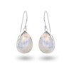 Boucles d'Oreilles Lyra Pierre de Lune et Argent 925 | ADEN Design Goutte | Bijou Mystique - vue V1