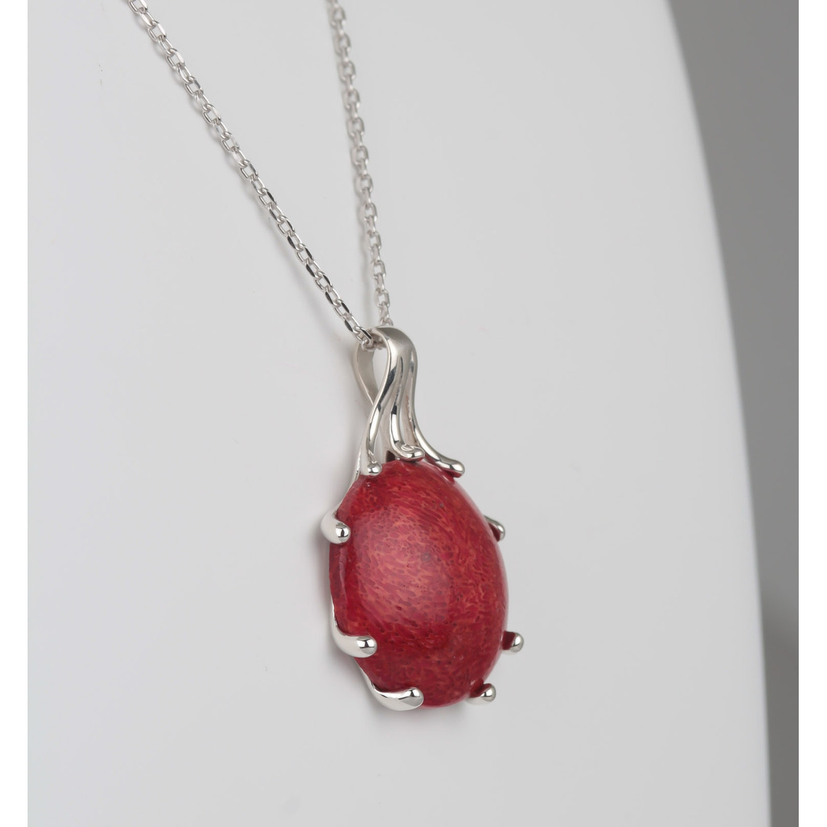 collier argent corail collier argent corail