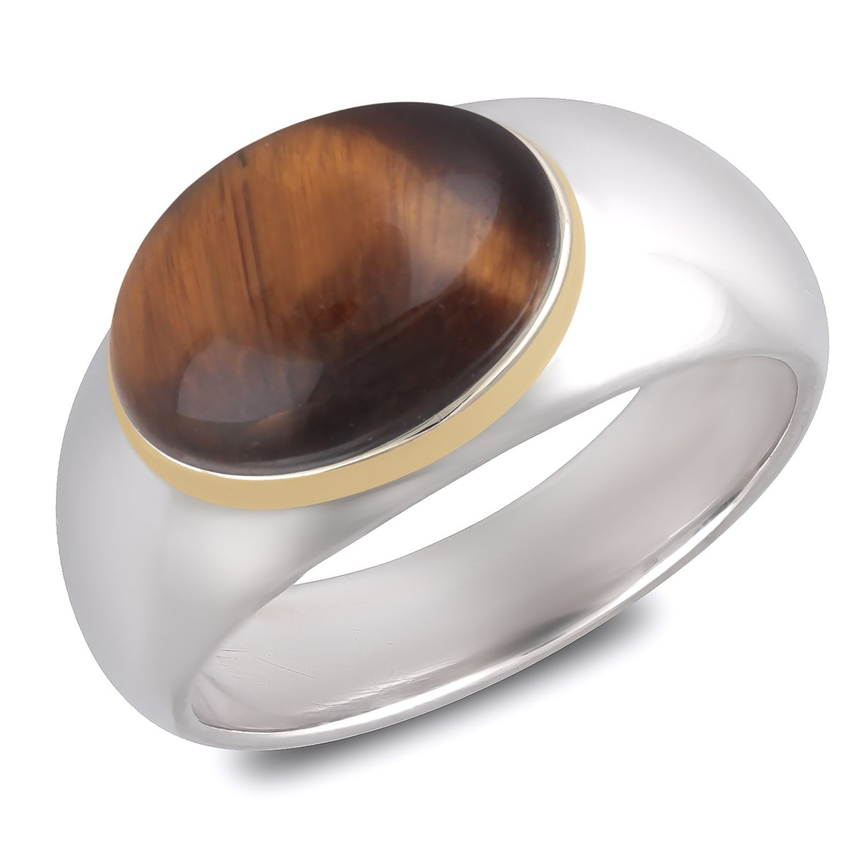 bague or oeil de tigre bague or oeil de tigre