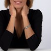 Bracelet Élégant Fleur en Nacre Abalone et Chaîne Argent 925 | Aden Bijoux - vue V2