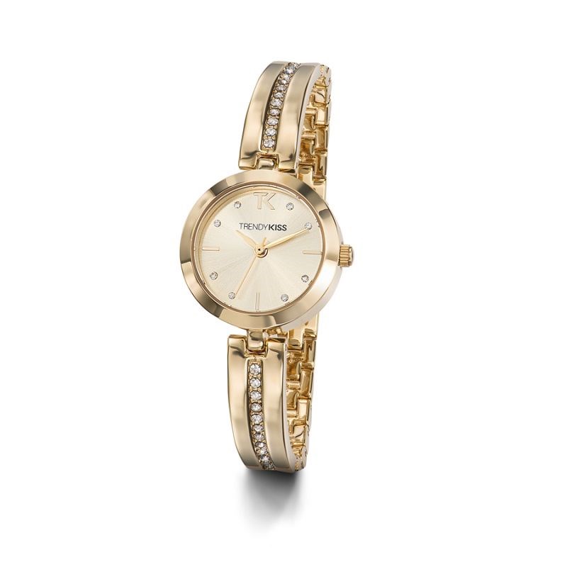 Montre Trendy Kiss en Acier Femme Doré