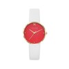 Montre Trendy Kiss en Cuir Femme Blanc - vue V1