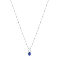 Collier Swarovski Attract Trilogy Round - Cristal Bleu -