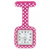 Montre Infirmière KRAZY NURSE bracelet Silicone Rose - vue V1