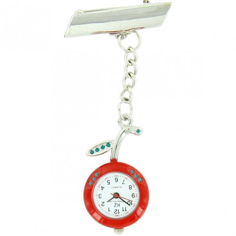 Montre Infirmière KRAZY NURSE bracelet Acier Rouge