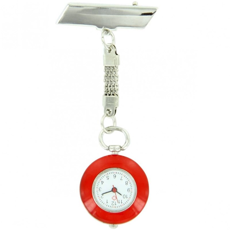 Montre Infirmière KRAZY NURSE bracelet Acier Rouge