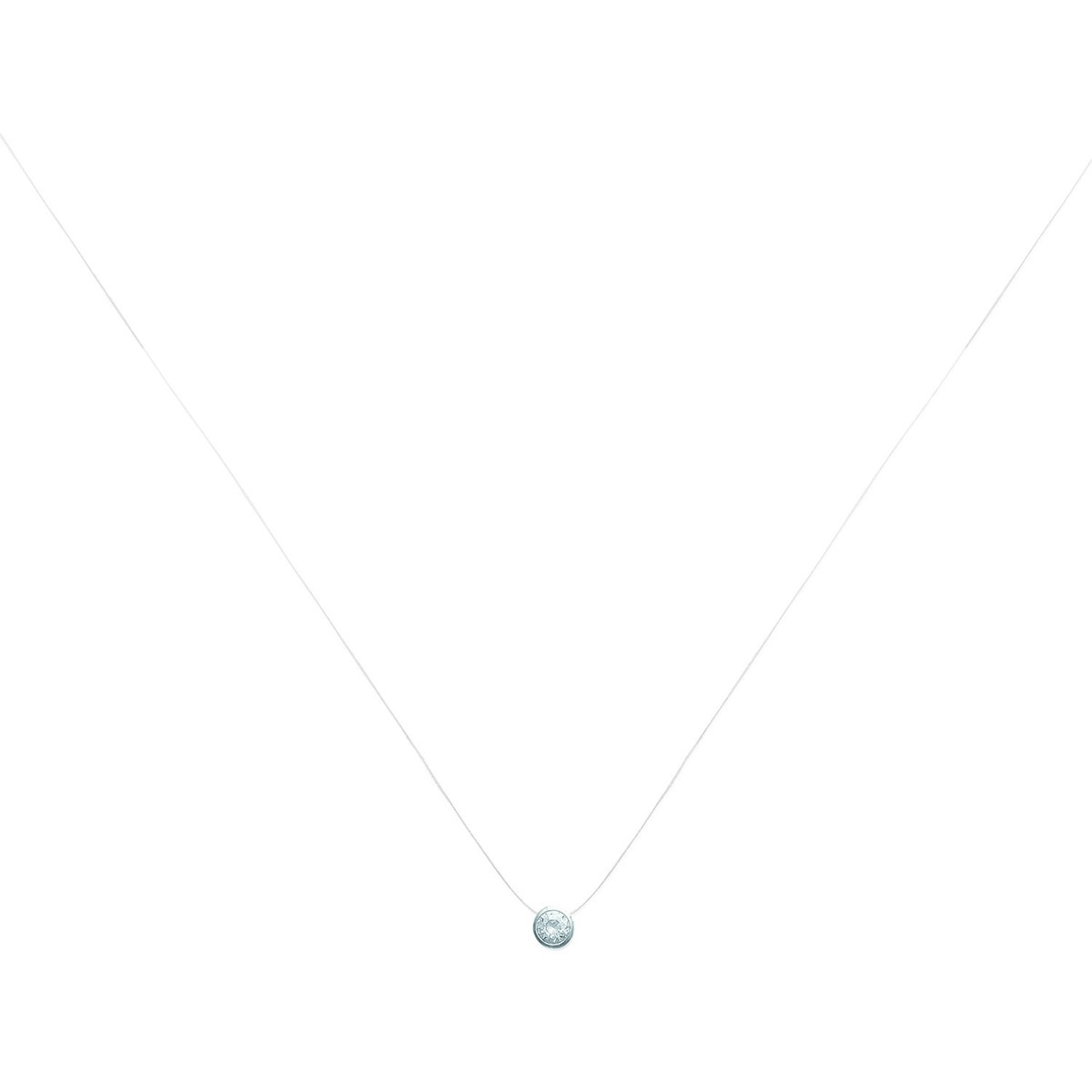 Collier Brillaxis fil de nylon et oxyde clos
