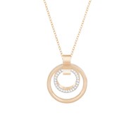 Collier Swarovski Hollow doré rose