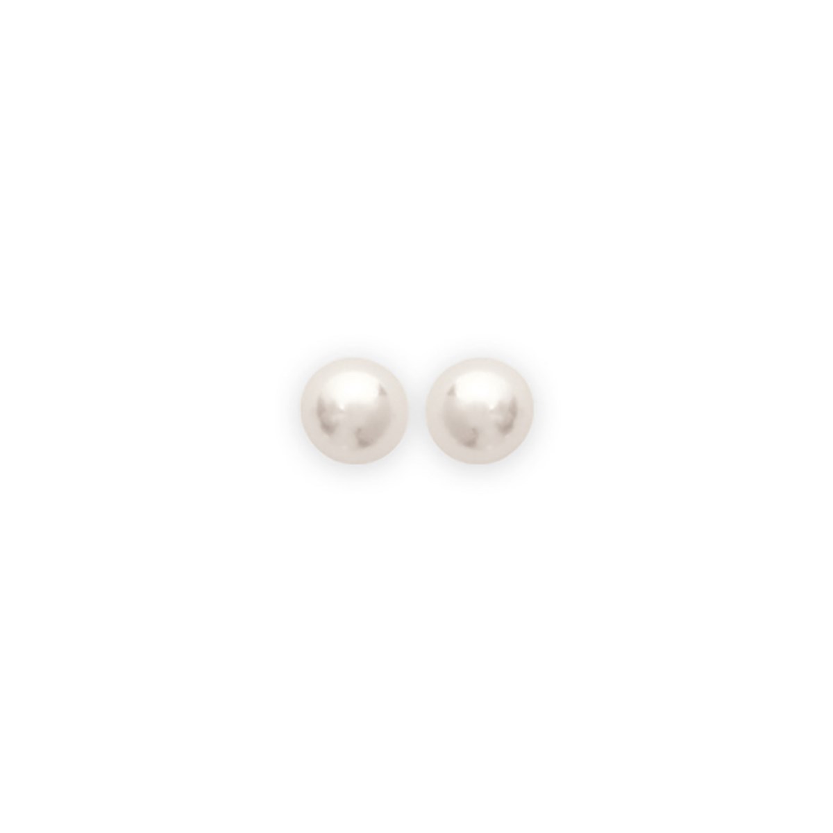 Boucles d'oreilles Brillaxis perles blanches 5mm