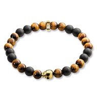 Bracelet homme Thomas Sabo Tête de Mort Marron