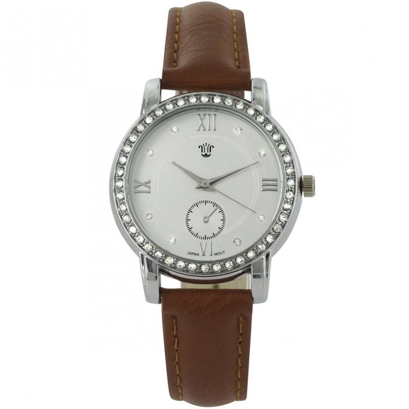 Montre Femme BELLOS bracelet Cuir Marron - Femme - Montres ...