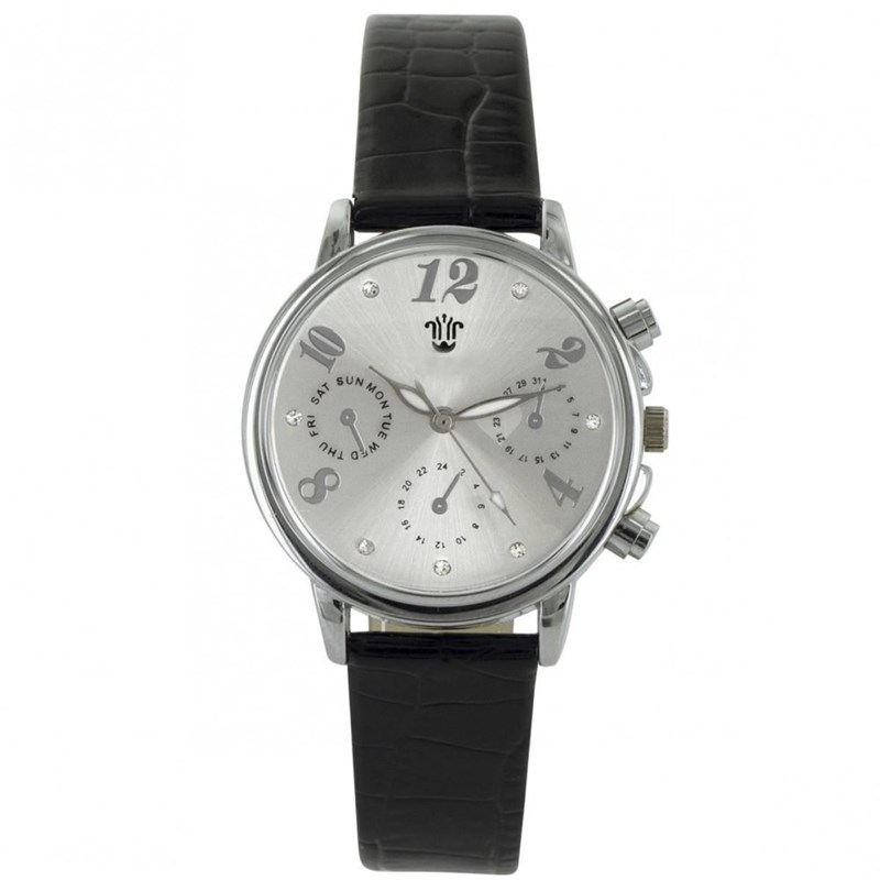 Montre Femme BELLOS bracelet Cuir Noir