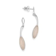 Boucles d'oreilles en Quartz rose et Argent 925