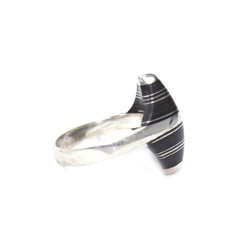 Bague ethnique ébène