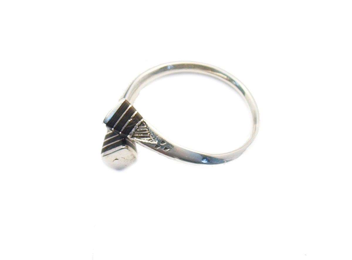 Bague Touareg argent ébène - vue V2