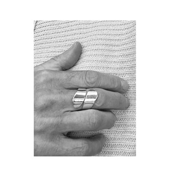 Bague en argent anneau spirale