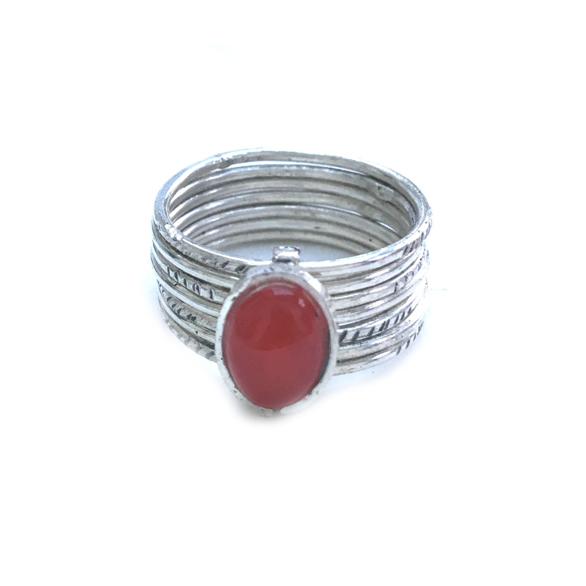 Bague semainier touareg rouge