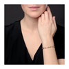 Bracelet Femme 2 Ors -  Or Bicolore - Maille Grain de Café Jaune et Blanc - vue V2