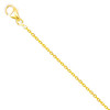 Collier Chaine Forçat Diamantée - Or Jaune - Femme ou Enfant - vue V2