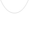 Collier Chaine Forçat Diamantée - Or Blanc - Femme ou Enfant - vue V1