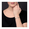 Bracelet Tresse 'Deux Ors' - Or Bicolore Jaune et Blanc - Femme - vue V2