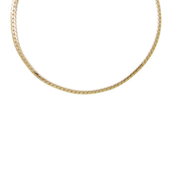 Collier Femme Maille Anglaise - Or Jaune
