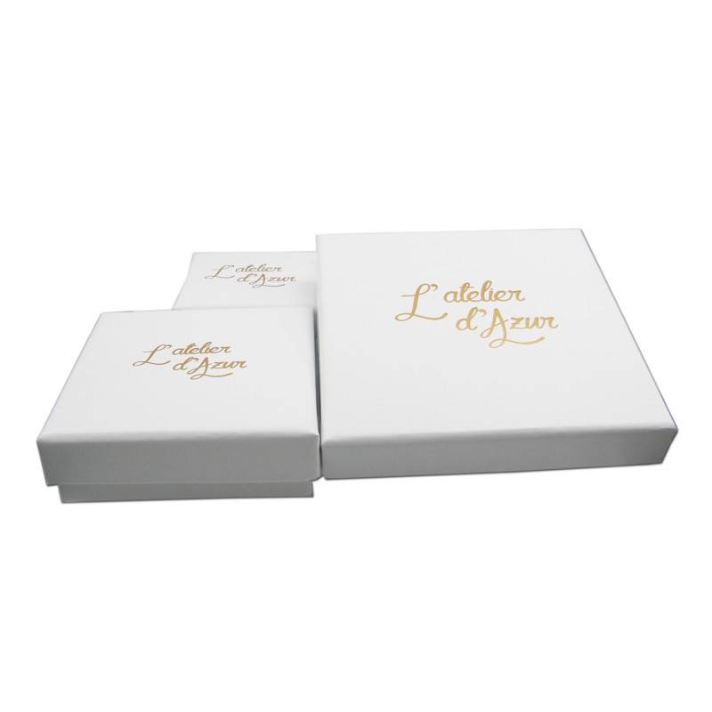 Collier Femme Trois Ors - Grains de Café Tricolores Jaune, Blanc et Rose - vue 4
