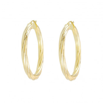 Boucles d'Oreilles Créoles Or Jaune