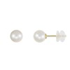 Boucles d'Oreilles Perles de Culture 0.60cm - Or Jaune - Femme ou Enfant - vue V1