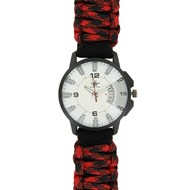 Montre Homme M. JOHN bracelet Cuir Rouge