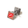 Boutons de manchette, Hot lips, Red Bricks - vue V1