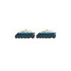 Boutons de manchette, Train Mallard steam bleu - vue V4