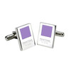 Boutons de manchette, Pantone Lilac - vue V1