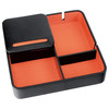 Valet de rangement, Dulwich, cuir doublé orange - vue V1