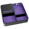 Valet de rangement, Dulwich, cuir doublé violet - vue V1