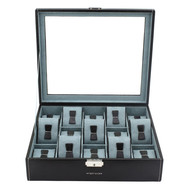 Ecrin 15 montres, Bond noir vitré