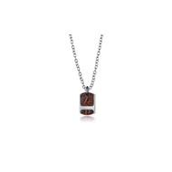 Collier Homme Time Force Acier Marron