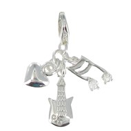Charms Argent 925 Musique d'Amour